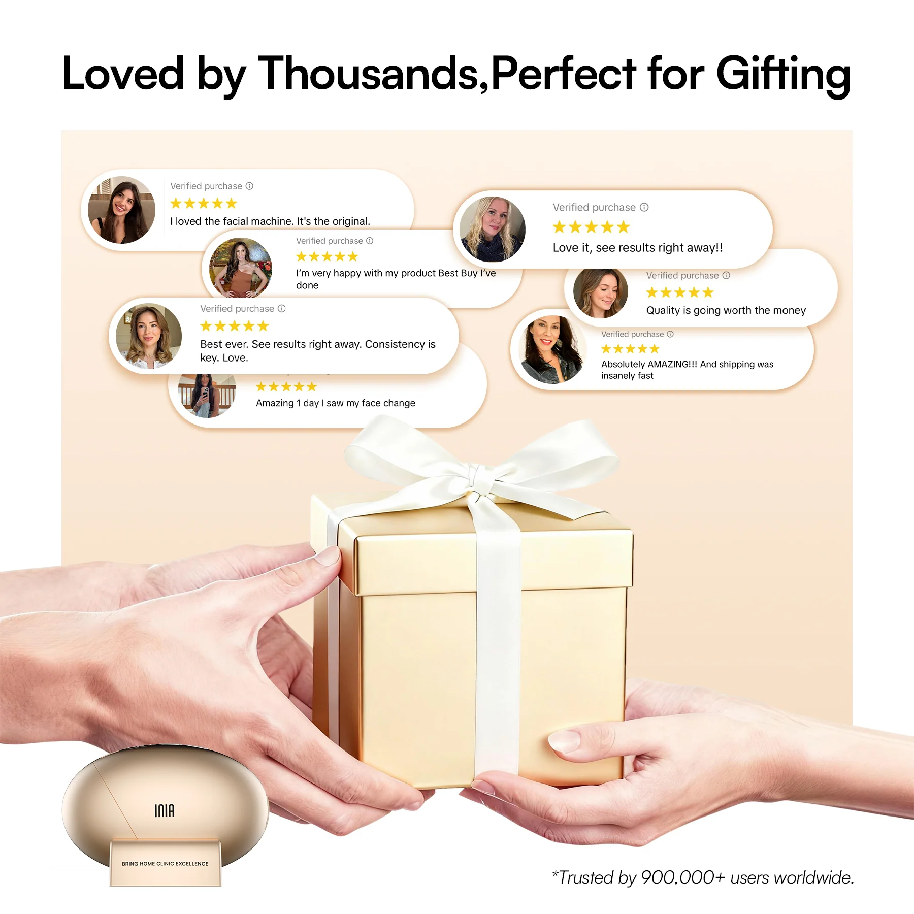 INIA GLACE Dispositivo Facial 7 en 1 de Microcorriente Gua Sha - Image 10