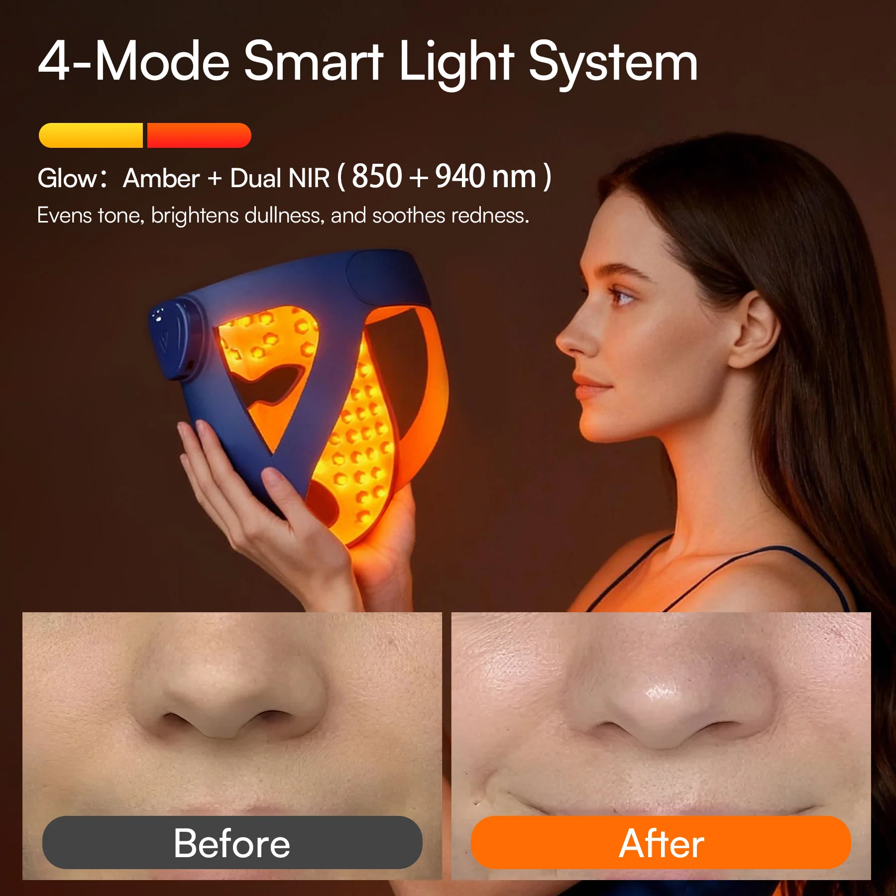 INIA GLOW 4D 940nm Dual NIR Wireless LED Mask - Image 6