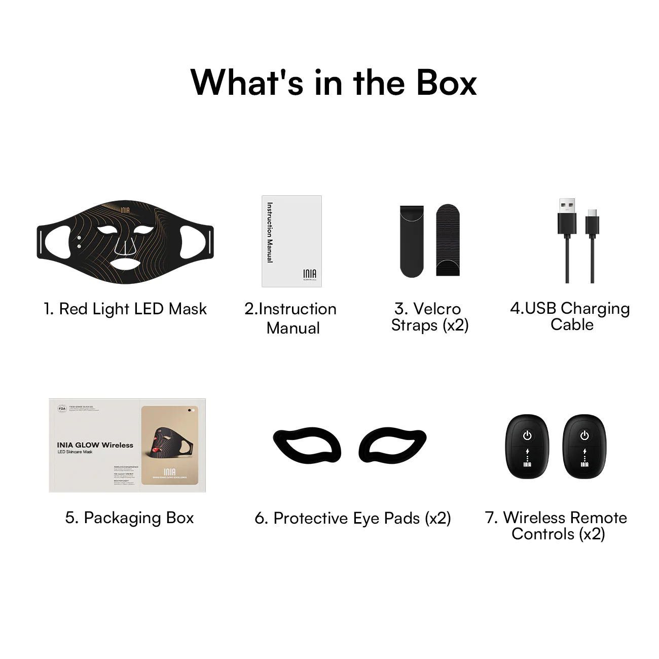 INIA GLOW Wireless Red Light Therapy Mask FDA-Cleared - Image 12