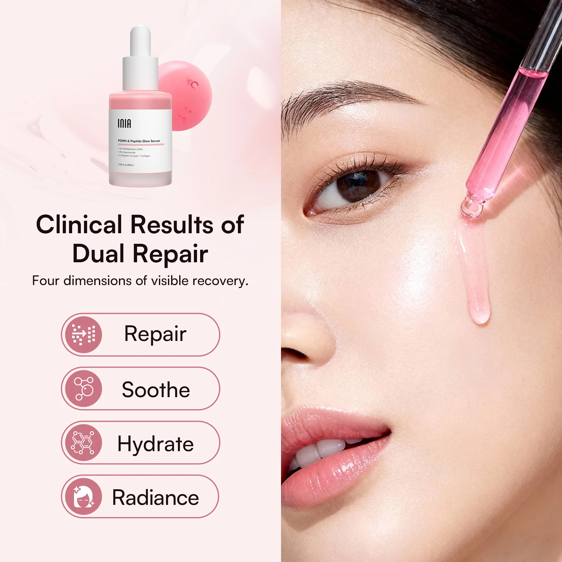 INIA PDRN + Peptide Repair Serum - Image 4