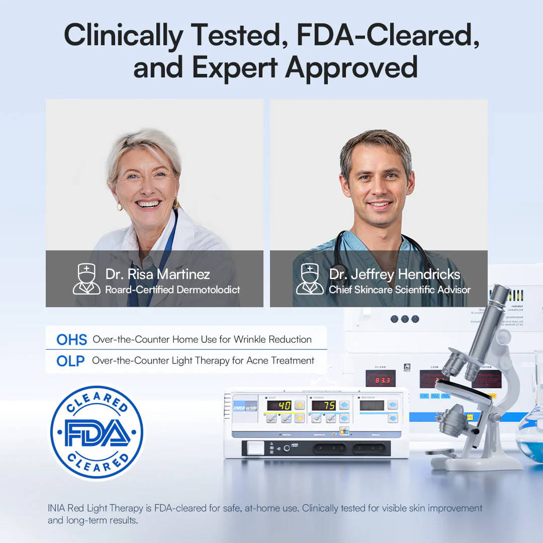 INIA Red Light Therapy Set for Face, Neck, and Chest - Image 12